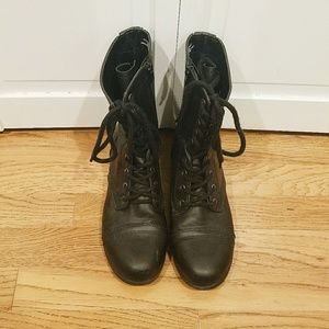 TARGET - Black Lace Up Combat Boots